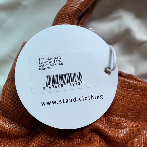 Staud Stella plaited-handle drawstring Bag In Tan - Tan - Picture 4 of 4